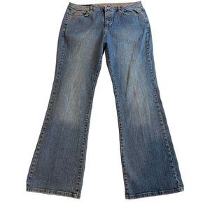 Ashley Womens Jeans Vintage 1980s Bootcut Leg Mid Rise Cotton Blue SZ 14 Average